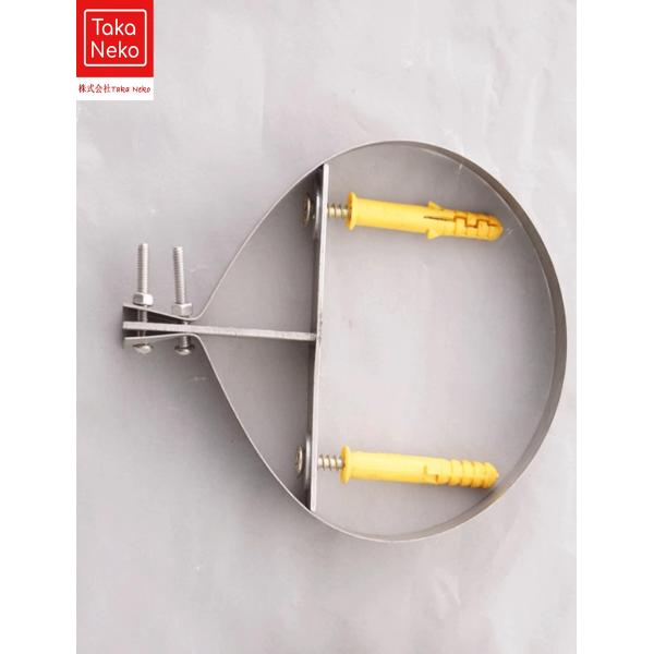 便利：この固定式ストーブパイプハンガーは取り付けが簡単で、ネジで固定して安定して簡単に操作できます。寸法：直径12.5cm〜20cmの煙突に適しており、安定したサポートを提供します。材質：壁ストラップ煙突ホルダークランプはステンレススチール...