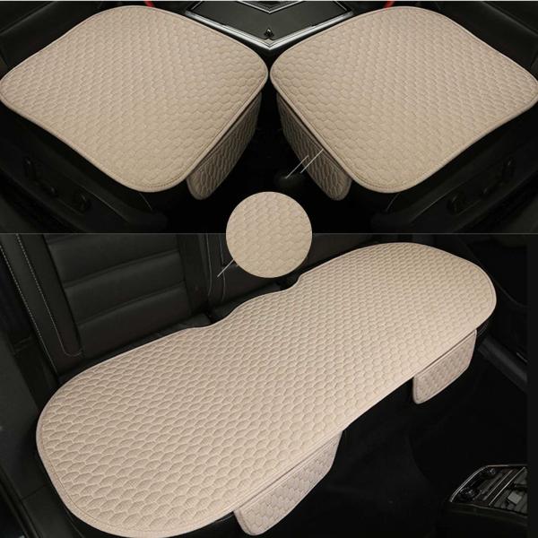 に適合 スズキ Kei/MRワゴン/SX4/SX4 S-CROSS/SX4セダン/X-90/アルト/アルトラパン 車のシートクッションカバー 前座席用2枚+後部