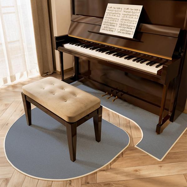 防音マット ピアノの防音絨毯 ピアノ用ラグ カーペット フローリングマット 敷物 すべりどめ付き 専用パッド 傷防止 吸音 床保護 椅子パッド 防振 電子ピアノ ド