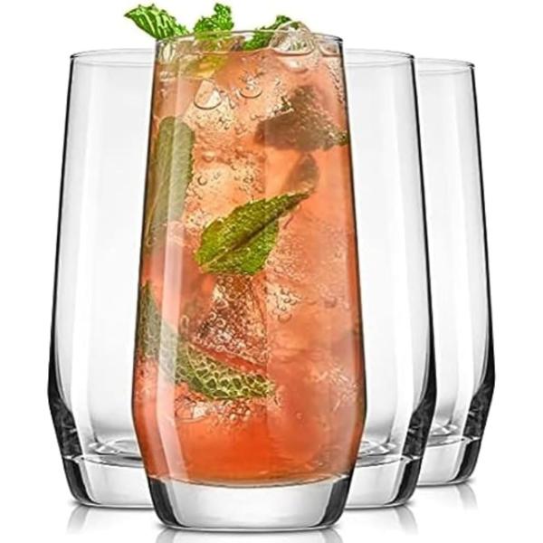 ハイボールグラス 4個セット トールグラスセット 無鉛クリスタルガラス