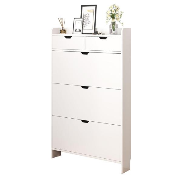 超薄型転倒バケツ靴キャビネット シューズボックス 下駄箱 省スペース