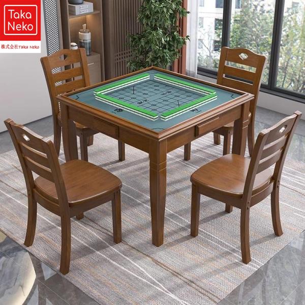 麻雀卓サイズ：長さ88cm*幅88cm*高さ76cm、重さ：約26kg。製品には椅子は含まれておらず、単独で買う必要がある。 / 椅子サイズ：長さ45cm*幅45cm*高さ90cm、重さ：約6kg。多用途麻雀テーブル：平らな表面を備えた多目...