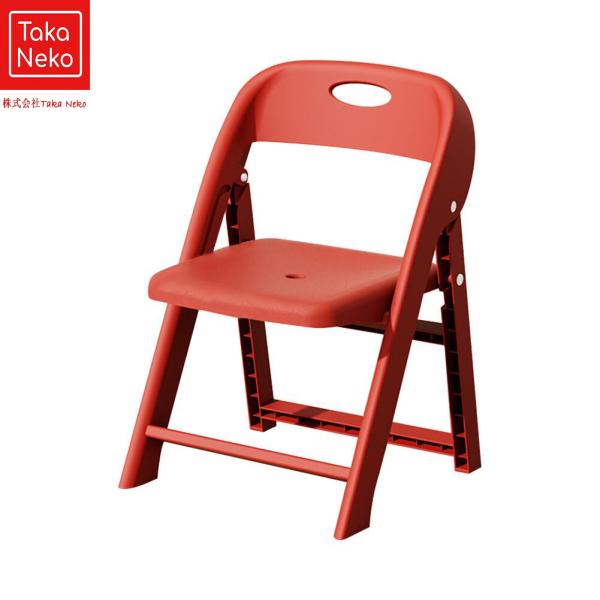 「製品仕様」子ども用椅子：1脚　モチーフ：可愛い折りたたみタイプ　カラー：レッド　素材：PP　耐荷重(約)：75kg　推奨年齢：2歳以上　「折り畳みチェア」テーブルチェアはは簡単に作れ、小さく折りたためるので、家中どこにでも置けてとても便利...
