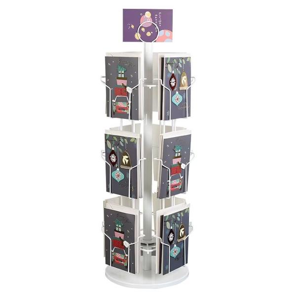 マガジンディスプレイスタンド ポストカードラック 回転ポストカード