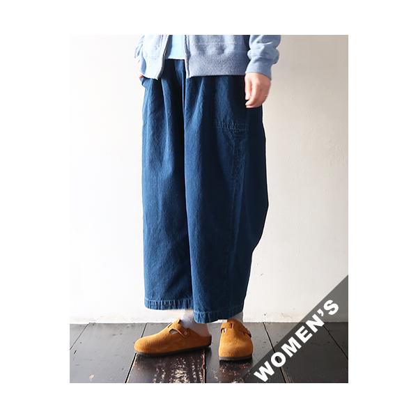 homspun（ホームスパン） パンツ レディース 10オンスデニム ギャザー