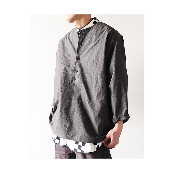 HAVERSACK（ハバーサック） シャツ メンズ タイプライターノーカラー