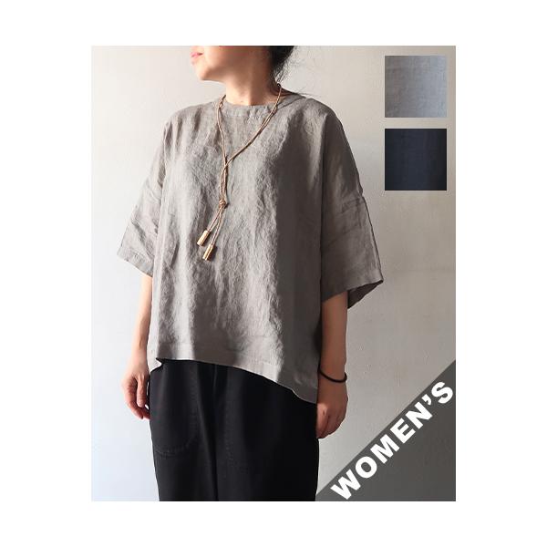 evam eva リネンプルオーバー linen pullover リネンプルオーバー evam eva | 日々花［ Hibika
