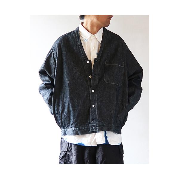 ソウボウ カーディガン SOWBOW メンズ SHIRT-F CARDIGAN - 10oz DENIM