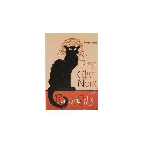 ネコポストカード１枚 CHAT NOIR 猫 はがき【レターパックプラス可40個まで・レターパックライト可20個まで・メール便可10個まで】A