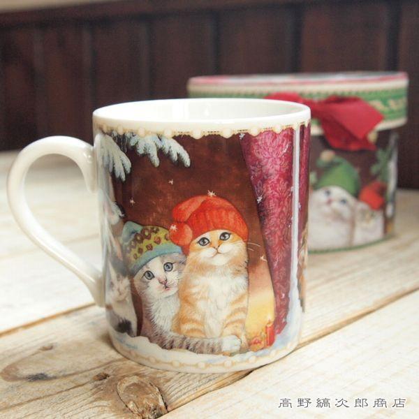 猫マグカップ 雑貨 食器 ギフトマグカップ ノエル CAT コーヒーカップ 