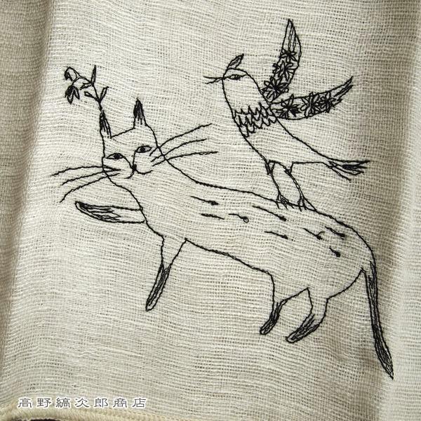 素朴な風合いのリネンのふきん。シュールな刺繍はまるで絵本から抜け出た様。■この商品の配送は宅配便、レターパックプラス、　レターパックライト、メール便をご選択いただけます。　 詳しくは≪手数料・送料・配送方法について(お買い物ガイド)≫　をご...