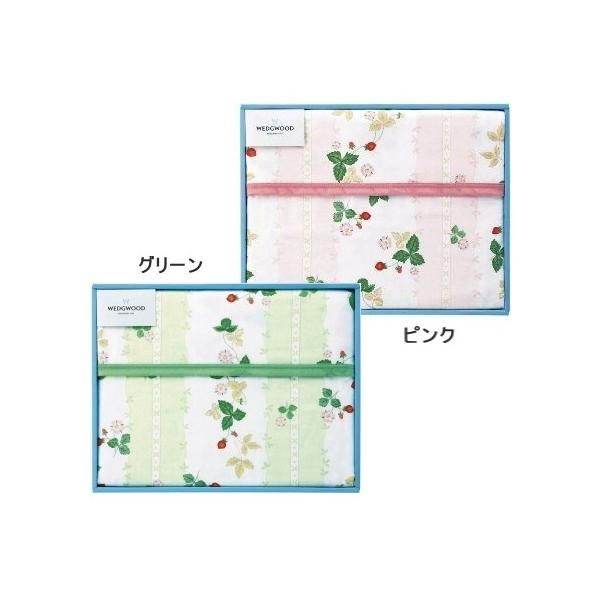 WEDGWOOD（ウェッジウッド） ワイルドストロベリー 綿毛布(毛羽部分