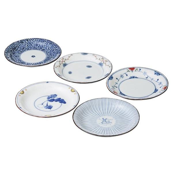 有田焼】≪波佐見焼≫ 染錦絵変わり 和皿揃 取皿5枚セット : ギフト