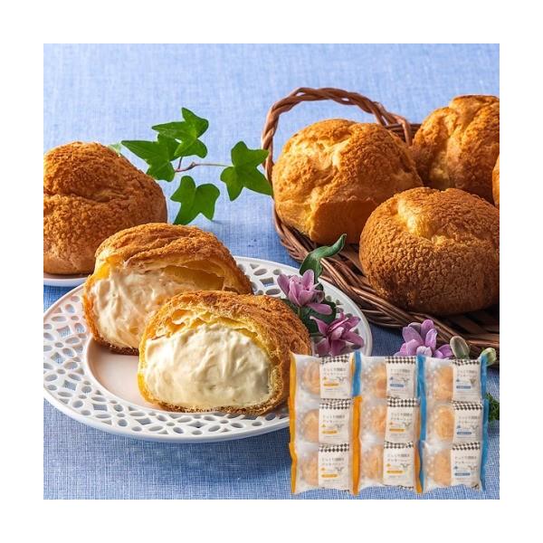 北海道 クッキーシューギフトなめらかなカスタードクリームとコクのあるミルククリームのクッキーシューのセットです。●商品内容：じっくり窯焼きクッキーシューカスタード×5、じっくり窯焼きクッキーシュー北海道ミルク×4●賞味期限：180日●箱サイ...