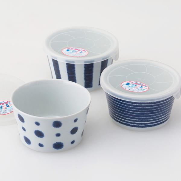 SAIKAI 波佐見焼 藍玉 レンジ鉢トリオ 30141 : ギフトハウスタカノ