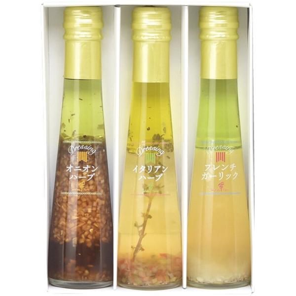 たかはたファームナチュラルドレッシング3本セット「素材の持ち味を大切に」をコンセプトに、恵まれた自然環境の中で、真心こめた食品づくりをしている「たかはたファーム」のこだわりのギフトセットです。商品内容:オニオンハーブ・イタリアンハーブ・フレ...