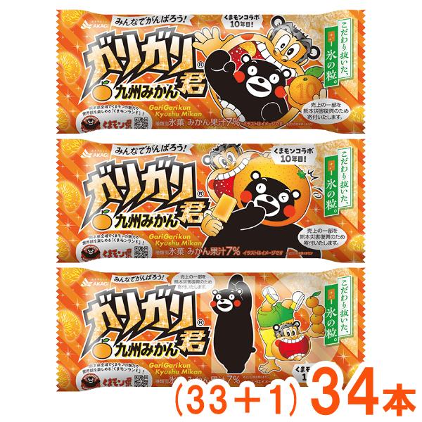 ガリガリ君 赤城乳業 九州みかん (33+1)34入 (あすつく 優良配送