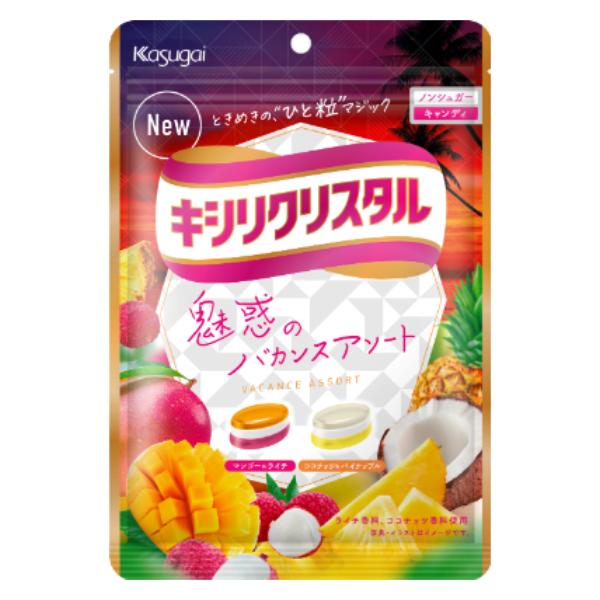 春日井 キシリクリスタル バカンスアソート 63g×6袋入 (ノンシュガー キャンディ 飴)