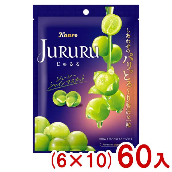 Kanro カンロ 60g じゅるる シャインマスカット (6×10)60入 (数量限定 