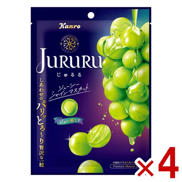 カンロJURURU x 100袋 Kanro（カンロ） じゅるる シャインマスカット 60g×4袋入 (最短当日