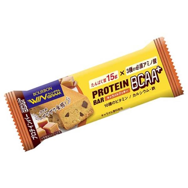WINGRAM ブルボン プロテインバー BCAA＋ キャラメルクッキー 40g×9入