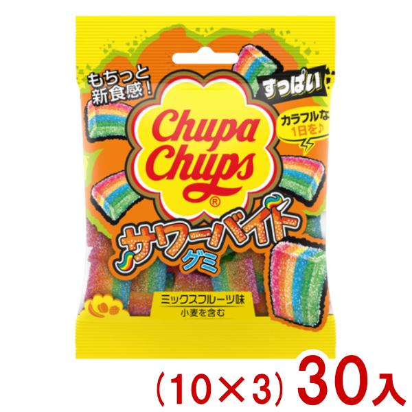 Kracie（クラシエ） 55g チュッパチャプス サワーバイトグミ (10×3)30
