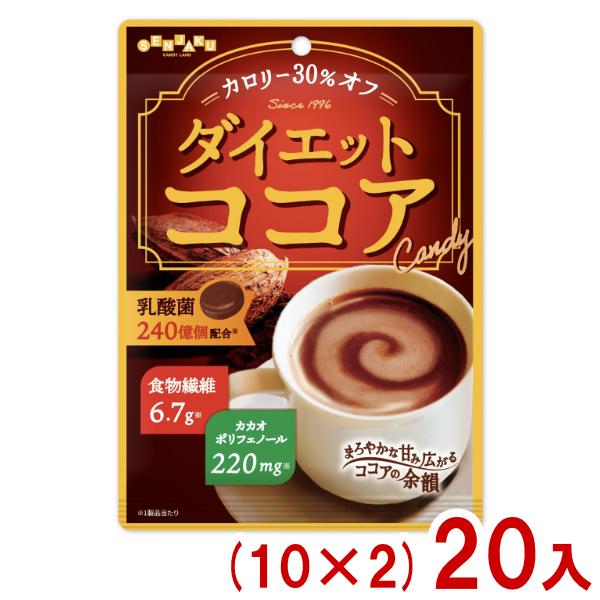 スリムビューティーハウス　ココア味 SENJAKU 扇雀飴本舗 60g ダイエットココア (10×2)20入 (カロリーオフ