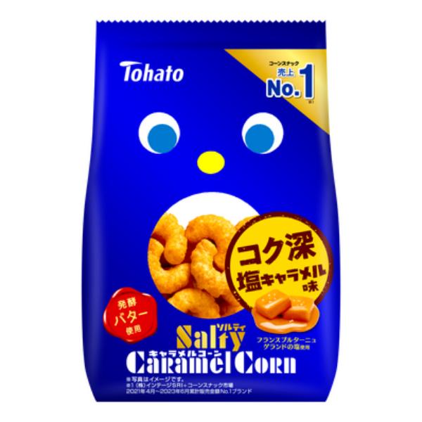 東ハト ソルティキャラメルコーン 67g×12入 (塩キャラメル スナック お