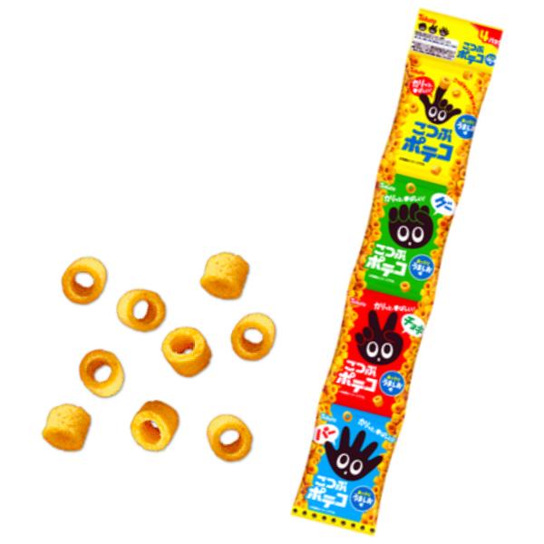 ポテコ 東ハト 4連包 こつぶポテコ うましお味 56g×15入 (スナック