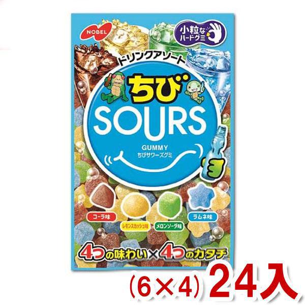 NOBEL ノーベル ちびSOURS (サワーズ) ドリンクアソート 80g (6×4)24入
