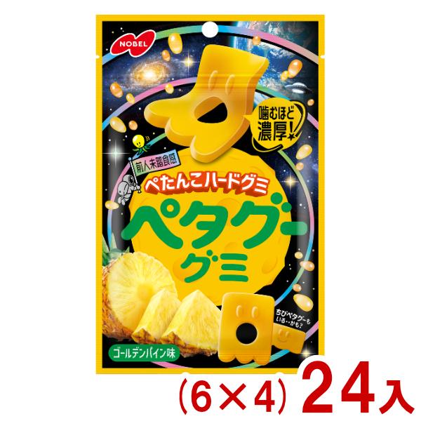 NOBEL ノーベル 50g ペタグーグミ ゴールデンパイン味 (6×4)24入