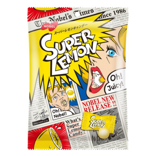 他サイト： ノーベル スーパーレモン キャンデー 88g×6入 (レモン キャンディ 飴 個包装 お菓子 景品 ばらまき まとめ買い)の商品画像