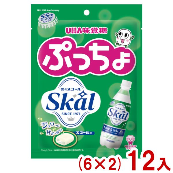 味覚糖 67g ぷっちょ 袋 Skal (6×2)12入 (あすつく 優良配送) (期間限定 スコール ソフトキャンディ) (Y10) (賞味期限2027.2月末) (レ)* 本州一部送料無料