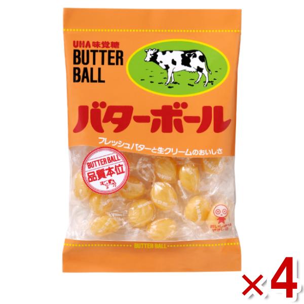 味覚糖 バターボール 104g×4入 (最短当日出荷) (キャンディ 飴) (ポイント消化) (np-3) (賞味期限2027.4月末) (レ) メール便全国送料無料