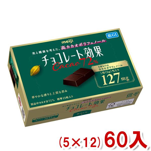 明治 チョコレート効果 カカオ72 Box 5 12 60入 本州一部送料無料 c ゆっくんのお菓子倉庫ヤフー店 通販 Yahoo ショッピング