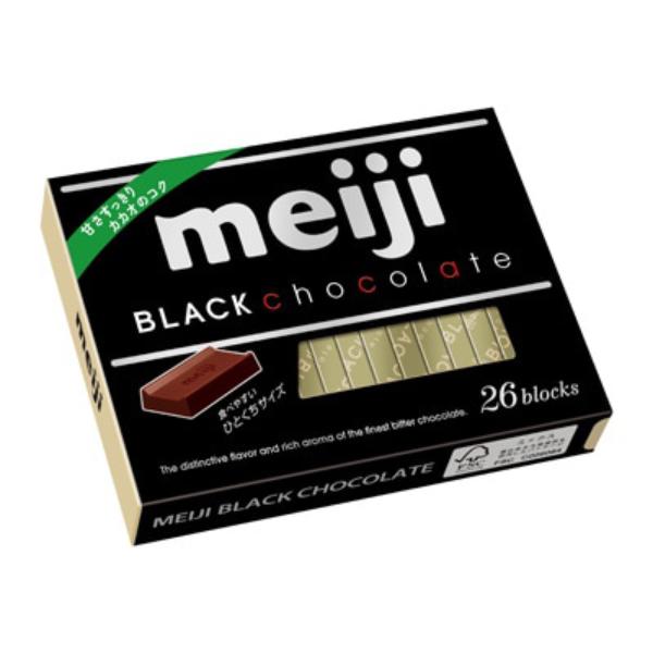 明治 ブラックチョコレート BOX 26枚×6入 (バレンタイン ホワイトデー