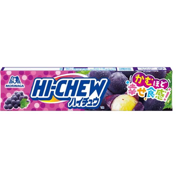 HIーCHEW 森永 ハイチュウ グレープ 12粒×12入 (ソフトキャンディ お