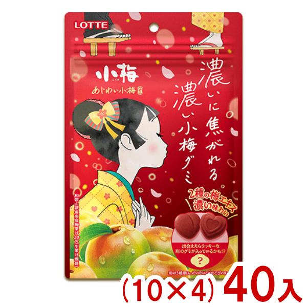 小梅 ロッテ 30g あじわい小梅グミ (10×4)40入 (小梅 グミ すっぱい お