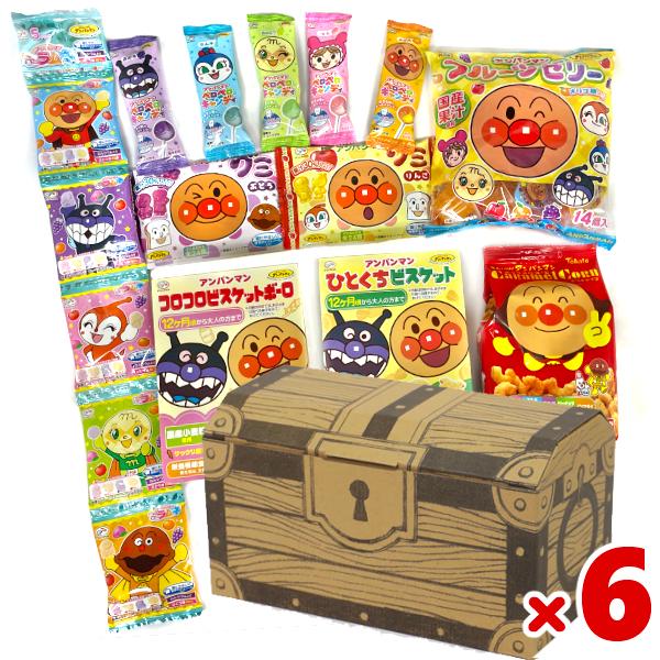 アンパンマン お菓子 セット 詰め合わせ (宝箱×6個) (七夕 祭り 夏祭り