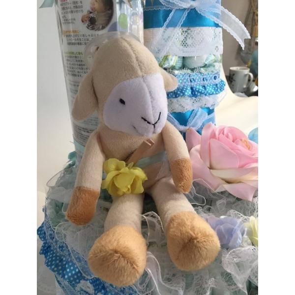 おむつケーキ 3段 パンパースｍサイズ使用 おしゃぶり付き羊のぬいぐるみ 女の子用出産祝い Buyee Servicio De Proxy Japones Buyee Compra En Japon