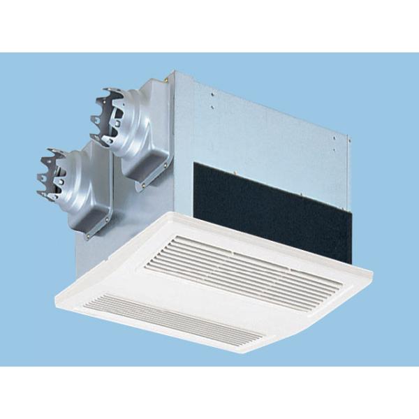 パナソニック XFY-15ZB3/6W 気調 熱交換形換気扇 温暖地 準寒冷地用(天埋熱交形) 埋込寸法405mm角 標準形 強制同時給排 熱交換気＜強 弱＞ ルーバーセット