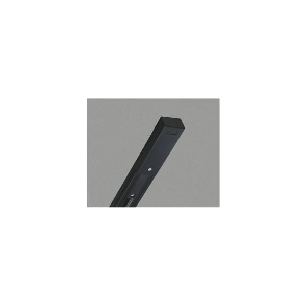 コイズミ WE00291B ライティングダクト フィードインキャップ・エンドキャップ付 1000mmタイプ 黒色 照明器具部材