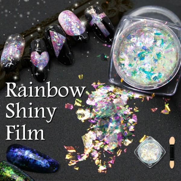 現在購入不可【新品未開封】ネイルシール10枚・グリッター4種類・オーロラフレーク 現在購入不可【新品未開封】ネイルシール10枚・グリッター4種類