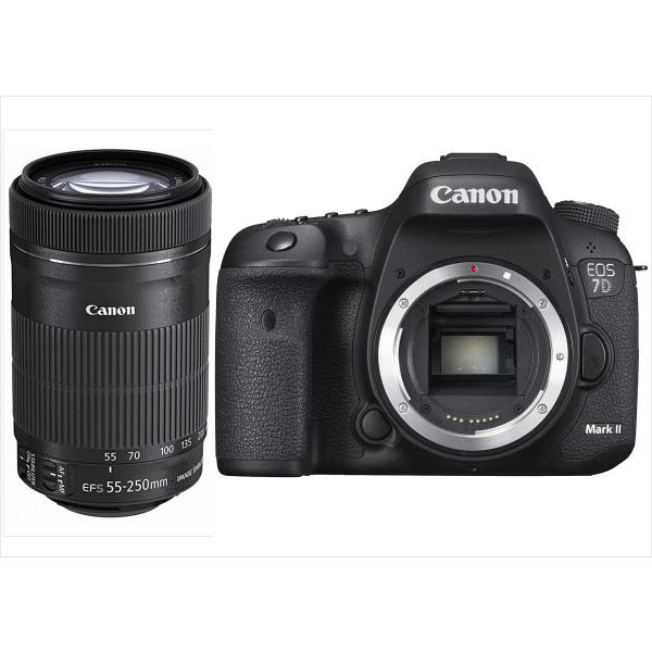 キヤノン Canon EOS 7D Mark II EF-S 55-250mm IS STM 望遠レンズセット 手振れ補正付き デジタル一眼レフカメラ  中古 :7DMARK2-55-250-5:トレジャーカメラ 通販 