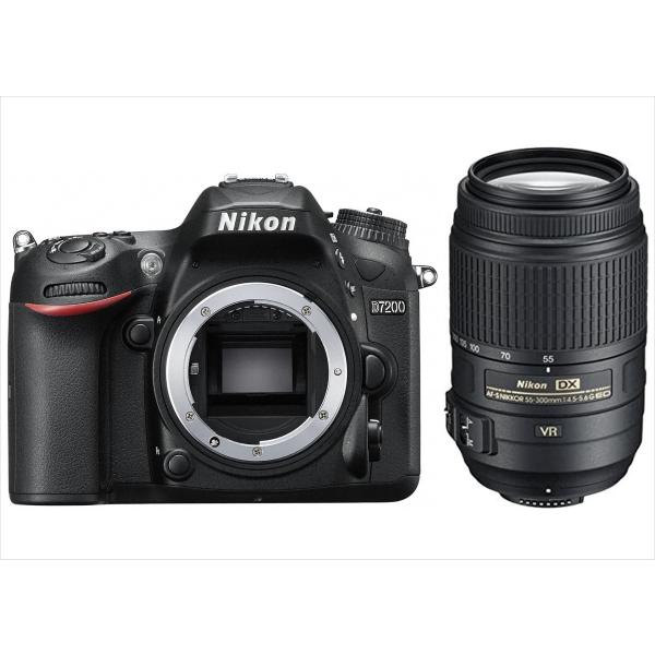 ニコン Nikon D7200 AF-S 55-300mm VR 手振れ補正望遠レンズセット デジタル一眼レフカメラ 中古
