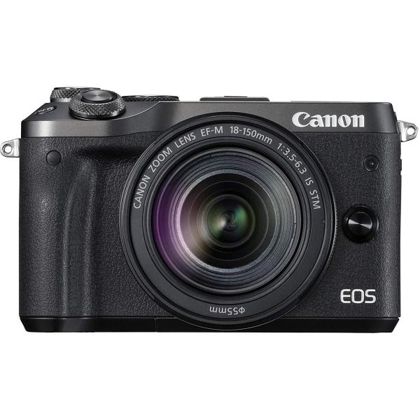 キヤノン Canon ミラーレス一眼カメラ EOS M6 ブラック 18-150 レンズ