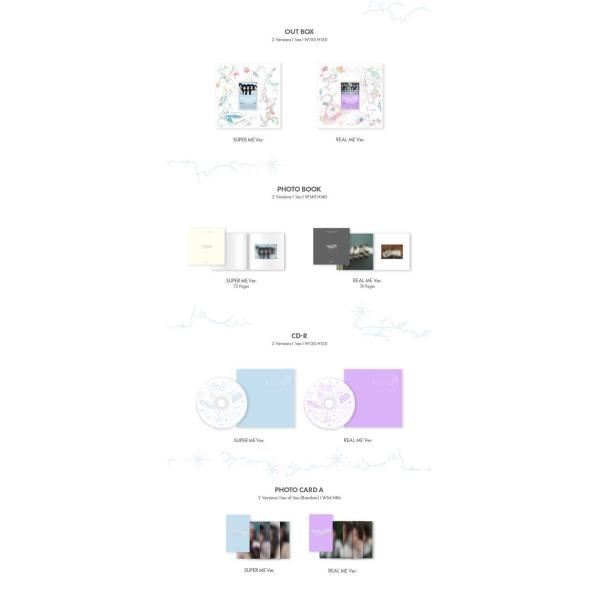 �y2026/5/4 �؍��Ĕ����zILLIT �A�C���b�g 1ST MINI  ALBUM SUPER REAL ME �؍��� 1�W �~�j �A���o�� �؍����y�`���[�g���f �������� ���{�������� ���i�摜2