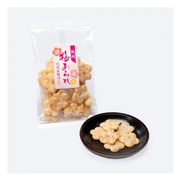 梅の風味にザラメの甘み、あられ特有の芳ばしい香り。ぱりぱりと手が止まらないお手軽な一品。■ 内容量：60ｇ 1袋ギフト包装・のし紙（掛紙）：対応不可商品番号：A-3内容量：60ｇ 1袋原材料名：もち米（国内産）、砂糖、醤油（大豆・小麦を含む...