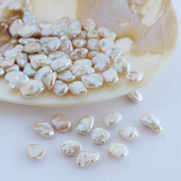 淡水パール 専門店】 淡水パール パーツ 花びら ビーズ 5粒売り