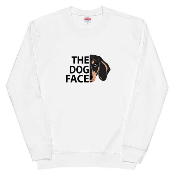 ダックス フンド THE DOG FACEトレーナー 犬好き おもしろ
